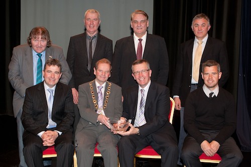 Mayor John McArdle along with Mournes Councillors, Brian Quinn, Sean Doran, Henry Reilly and William Burns are pictured with staff from F.J. Charleton Kilkeel. Mayor John McArdle along with Mournes Councillors, Brian Quinn, Sean Doran, Henry Reilly and William Burns are pictured with staff from F.J. Charleton Kilkeel.